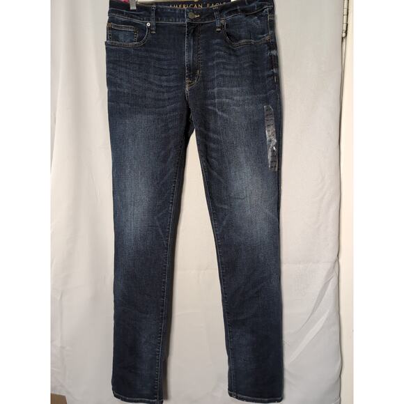 American Eagle Mens NE(X)T Level Flex Dark Indigo Jeans Size 34/34(531) - Picture 1 of 11